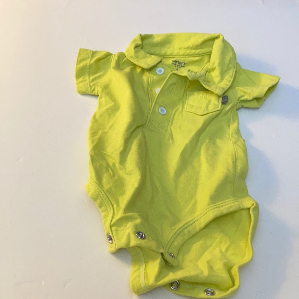 Carter’s snap crotch polo shirt (3 months)